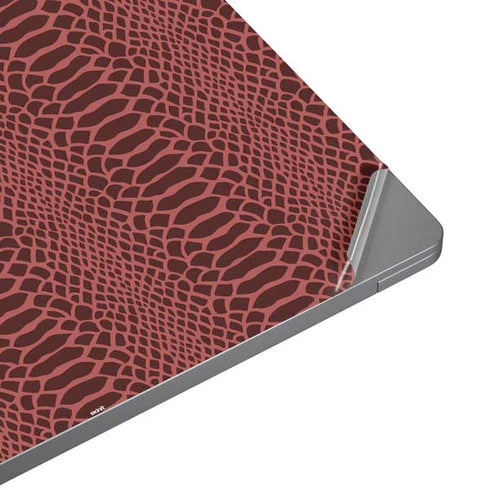 Marsala Snake Skin Laptop Skins